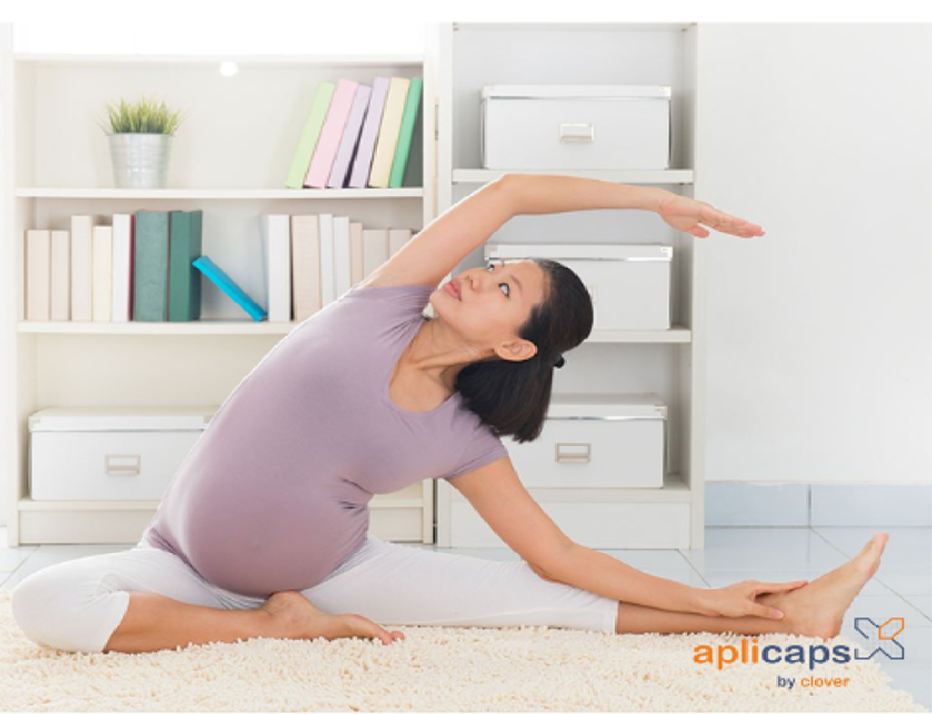 bầu 36 tuần tập yoga