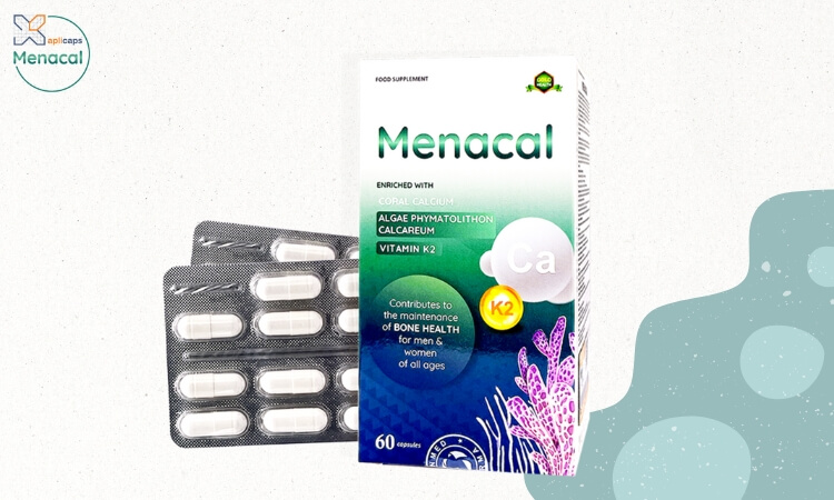 Viên uống Menacal Aplicaps bổ sung canxi cho nhiều đối tượng khác nhau