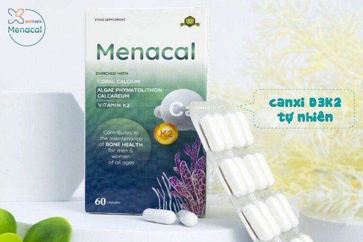 Viên uống bổ sung canxi Menacal phù hợp với mọi lứa tuổi