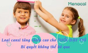 canxi có vai trò quan trọng để phát triển chiều cao