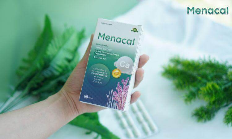 Menacal cung cấp hàm lượng lớn canxi tự nhiên phù hợp với phụ nữ mang thai