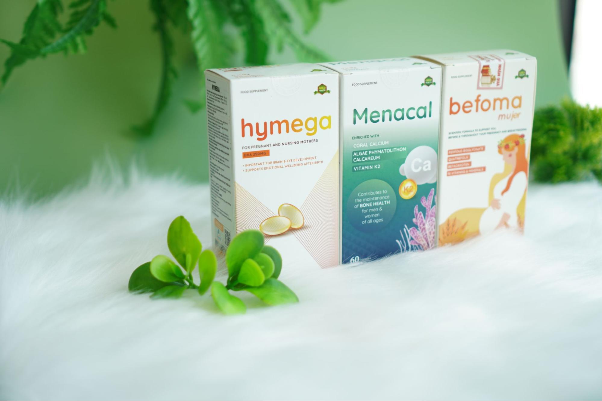 Bộ 3 bổ bầu EU nhà Aplicaps - Hymega, Menacal và Befoma