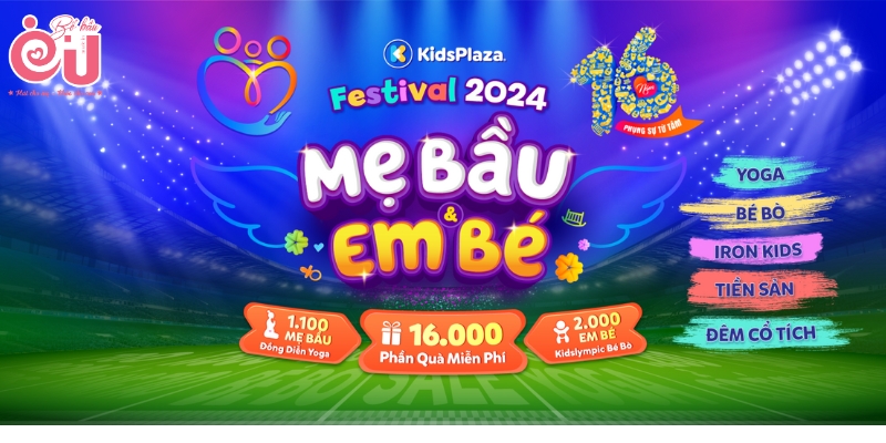 Festival Mẹ bầu & Em bé 2024 với chủ đề "16 năm phụng sự từ tâm"