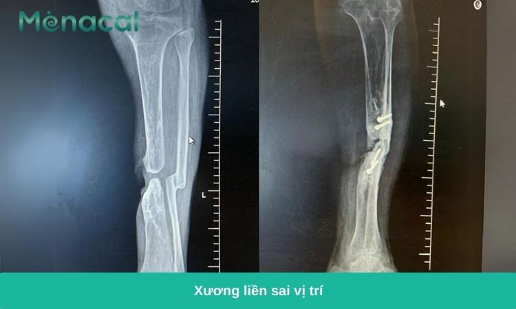 Xương liền lệch làm giảm đến chức năng vận động