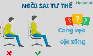 Ngồi sai tư thế bị cong vẹo cột sống