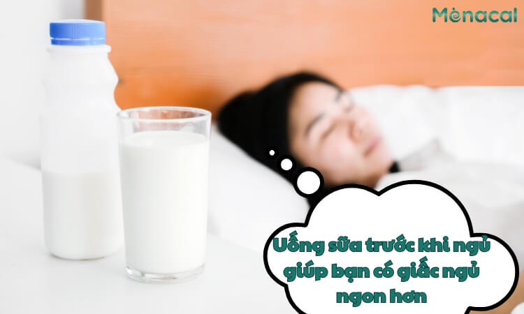 Uống sữa giúp ngủ ngon hơn