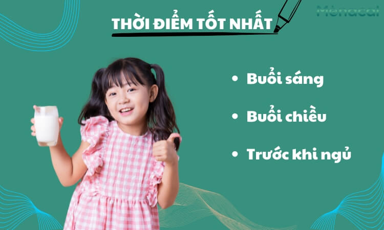 Thời điểm tốt nhất để uống sữa