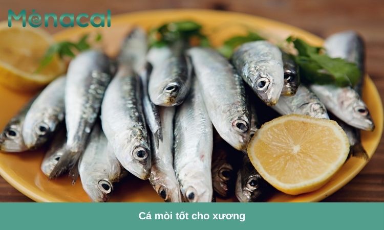Cá mòi là nguồn canxi tuyệt vời, giúp xương lành nhanh hơn.