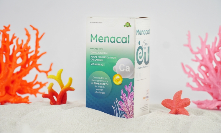 Canxi EU tảo biển Menacal giúp bổ sung canxi và vitamin D