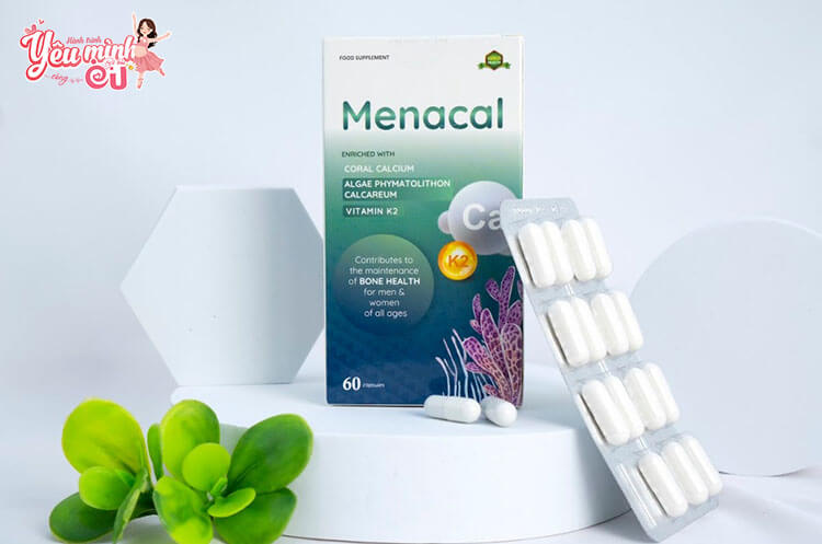 Canxi EU Menacal bổ sung canxi, vitamin D3, vitamin K2 và khoáng chất thiết yếu